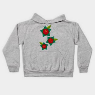 Modern Geometric Flowers Kids Hoodie